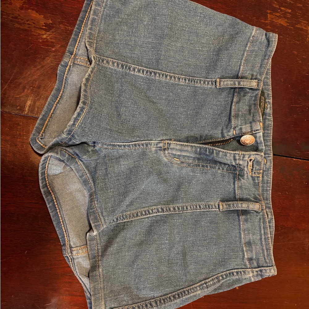 Denim High-Waisted Shorts